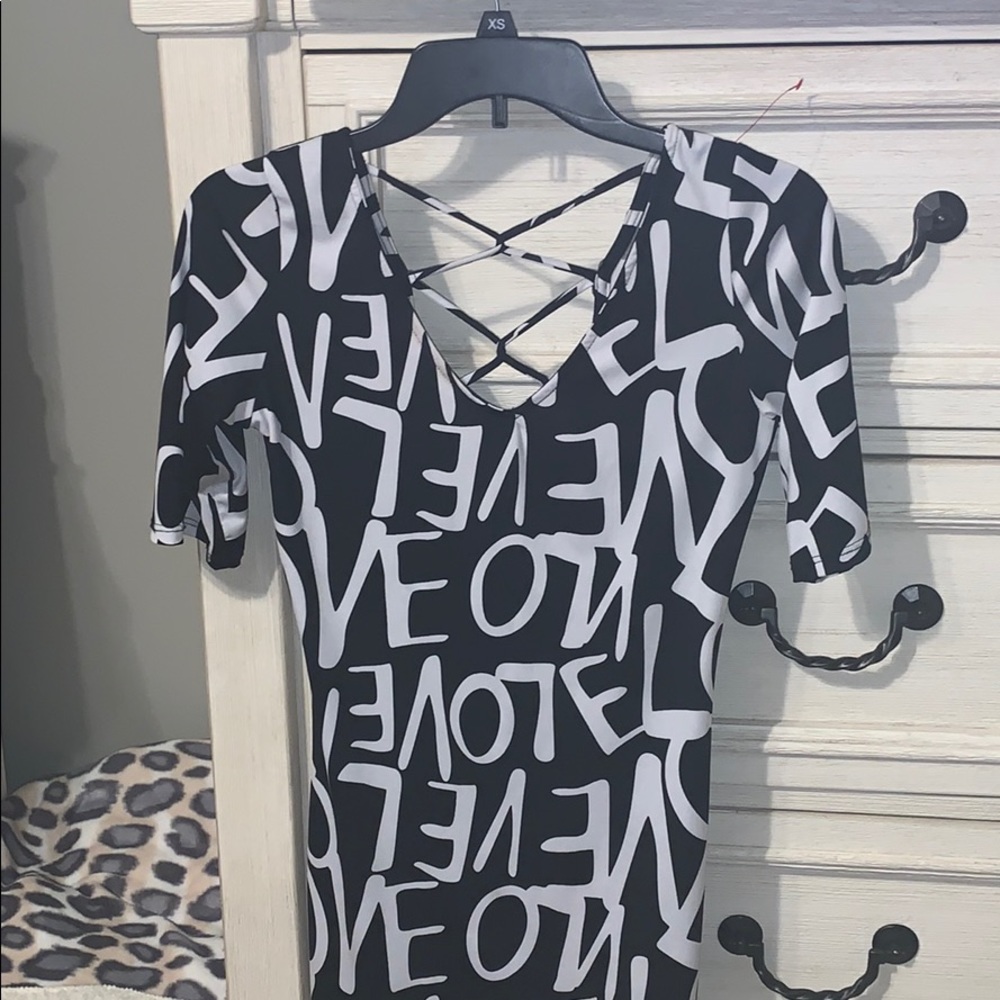 Bodycon Black Love Dress